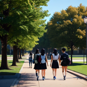 university_with_students_walking